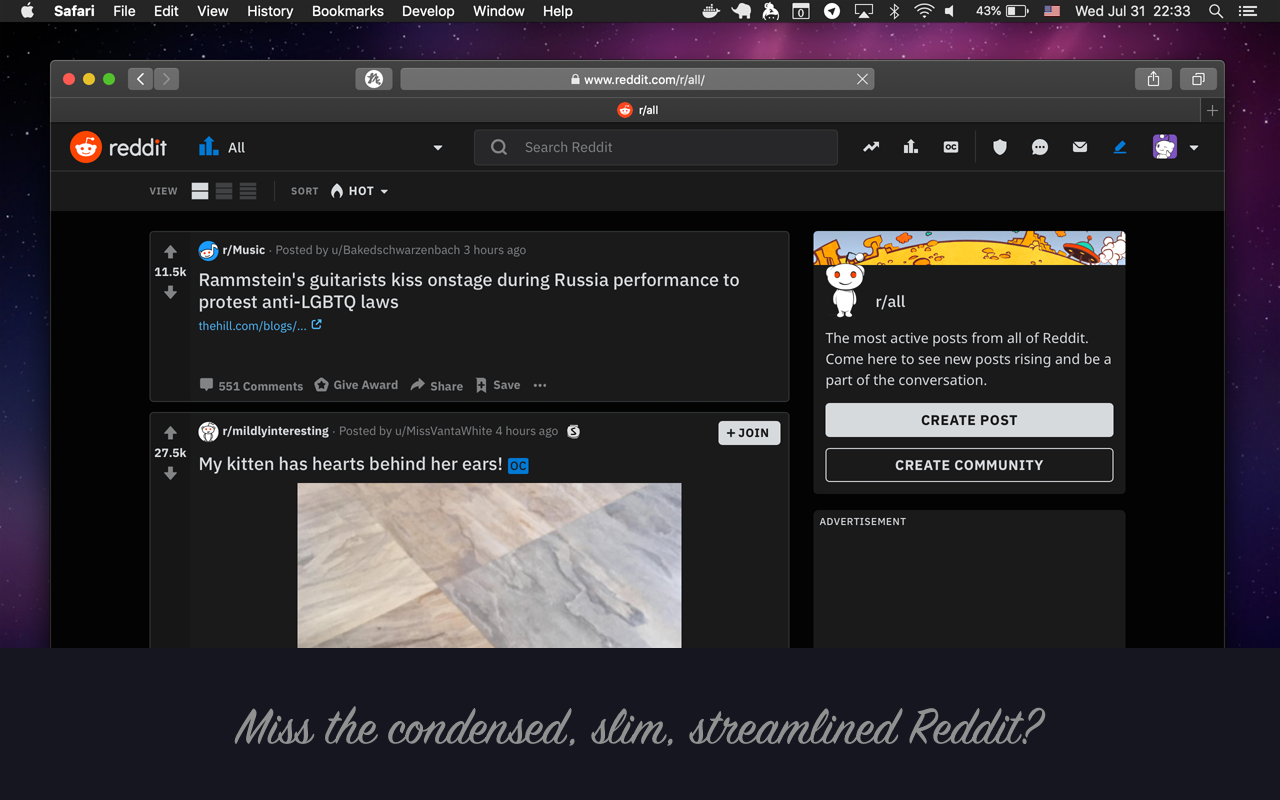 Miss the old Reddit experience?